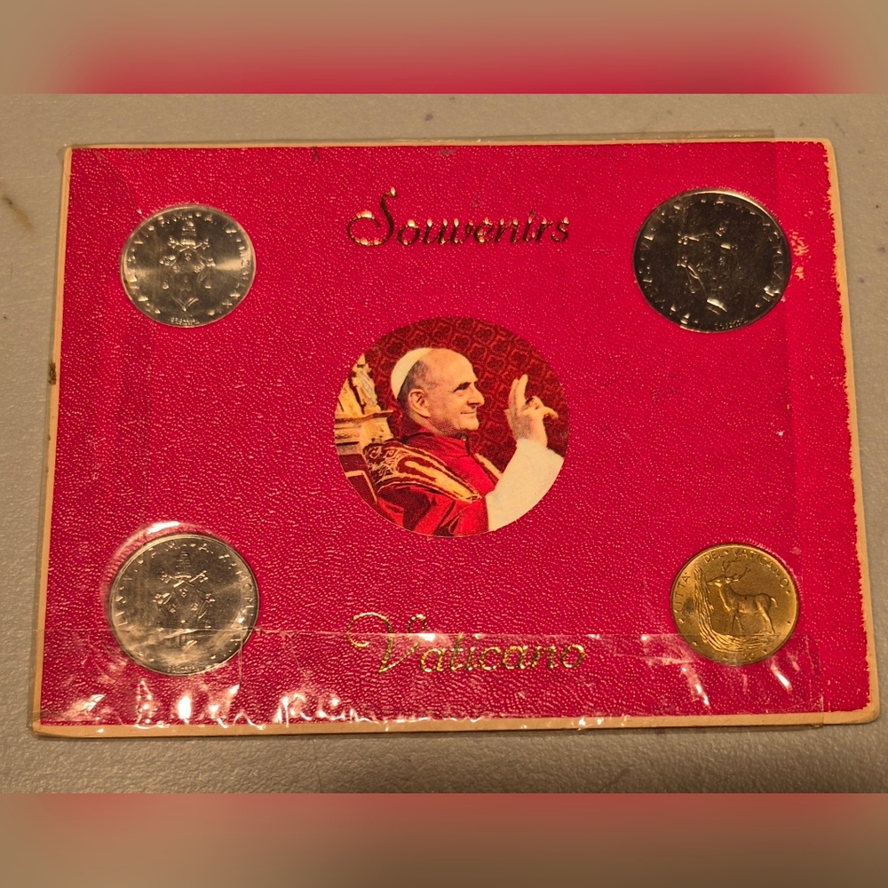 1971 1972 Vatican City Souvenir Coin Set